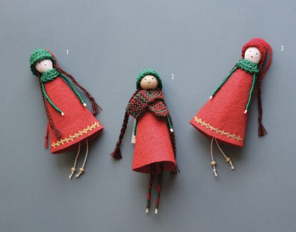 Girl with Scarf Ornament