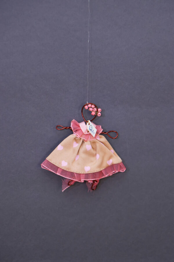 Wire Floral Girl Ornament