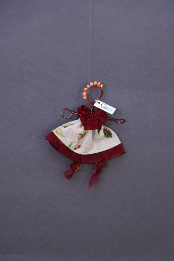 Wire Floral Girl Ornament