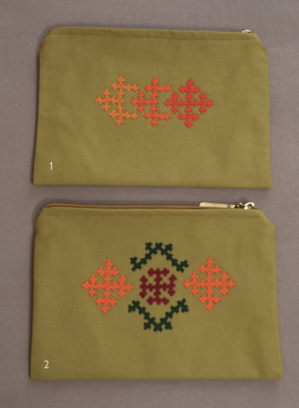 Makeup Bag with Armenian Embroidery