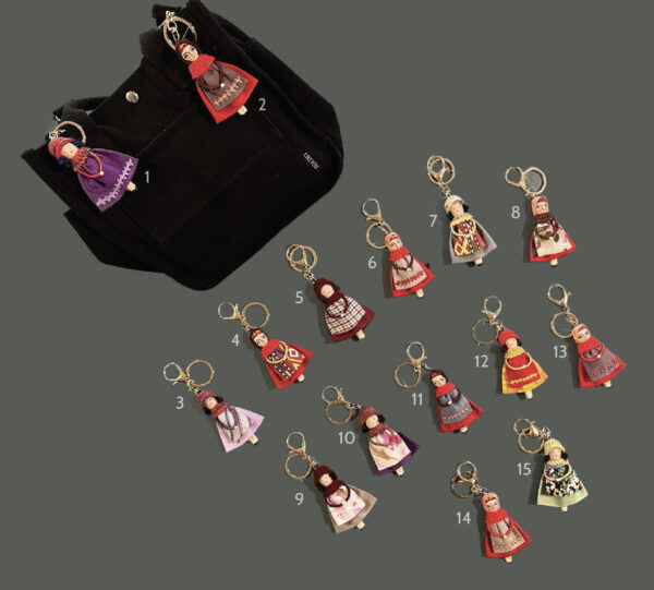 Armenian Lady Keychain